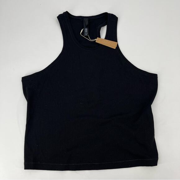 SKIMS Lounge Rib Scuba Tank In Onyx Black Soft Comfortable Lounge Size 4XL NEW - Picture 2 of 5